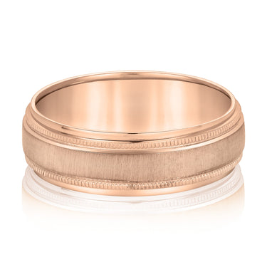 7mm Standard Weight Mens Band – Lab Diamond Men's Band in 18K Gold | Just Brilliant – side view