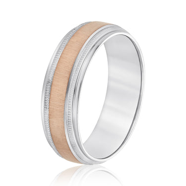 7mm Standard Weight Mens Band – Lab Diamond Men's Band in 18K Gold | Just Brilliant – view 12