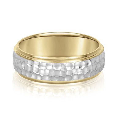 7mm Standard Weight Mens Band – Lab Diamond Men's Band in 18K Gold | Just Brilliant – view 7
