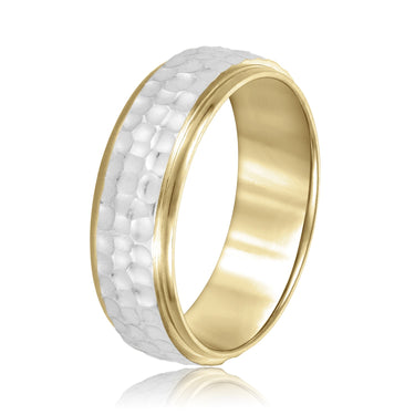 7mm Standard Weight Mens Band – Lab Diamond Men's Band in 18K Gold | Just Brilliant – view 8