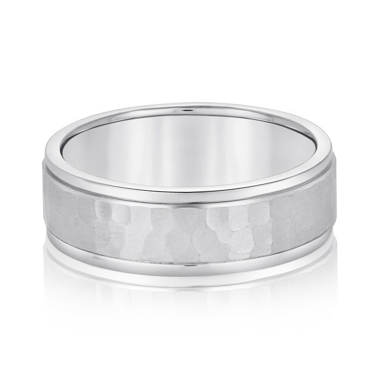 6mm Standard Weight Mens Band – Radiant Lab Diamond Men's Band in 18K Gold | Just Brilliant