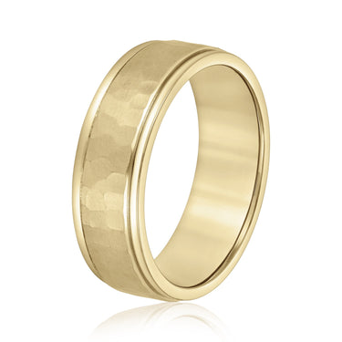 6mm Standard Weight Mens Band – Lab Diamond Men's Band in 18K Gold | Just Brilliant – lifestyle view