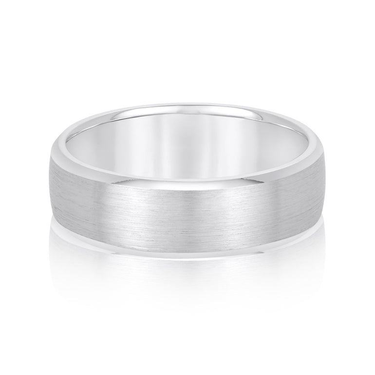 6mm Standard Weight Mens Band – Radiant Lab Diamond Men's Band in 18K Gold | Just Brilliant