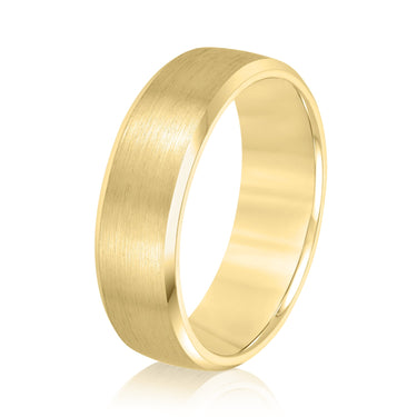 6mm Standard Weight Mens Band – Lab Diamond Men's Band in 18K Gold | Just Brilliant – lifestyle view
