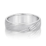 6mm Standard Weight Mens Band – Radiant Lab Diamond Men's Band in 18K Gold | Just Brilliant