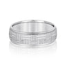 6mm Standard Weight Mens Band – Radiant Lab Diamond Men's Band in 18K Gold | Just Brilliant