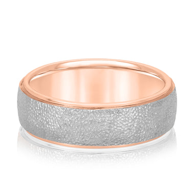 6mm Standard Weight Mens Band – Lab Diamond Men's Band in 18K Gold | Just Brilliant – view 7