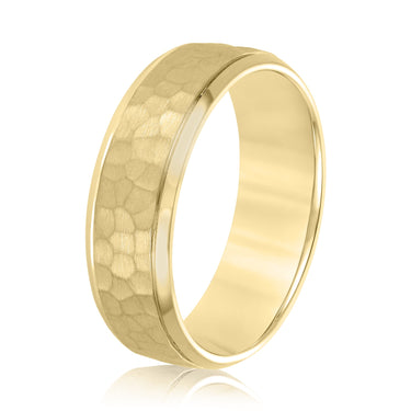 6mm Standard Weight Mens Band – Lab Diamond Men's Band in 18K Gold | Just Brilliant – lifestyle view
