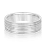 6mm Standard Weight Mens Band – Radiant Lab Diamond Men's Band in 18K Gold | Just Brilliant