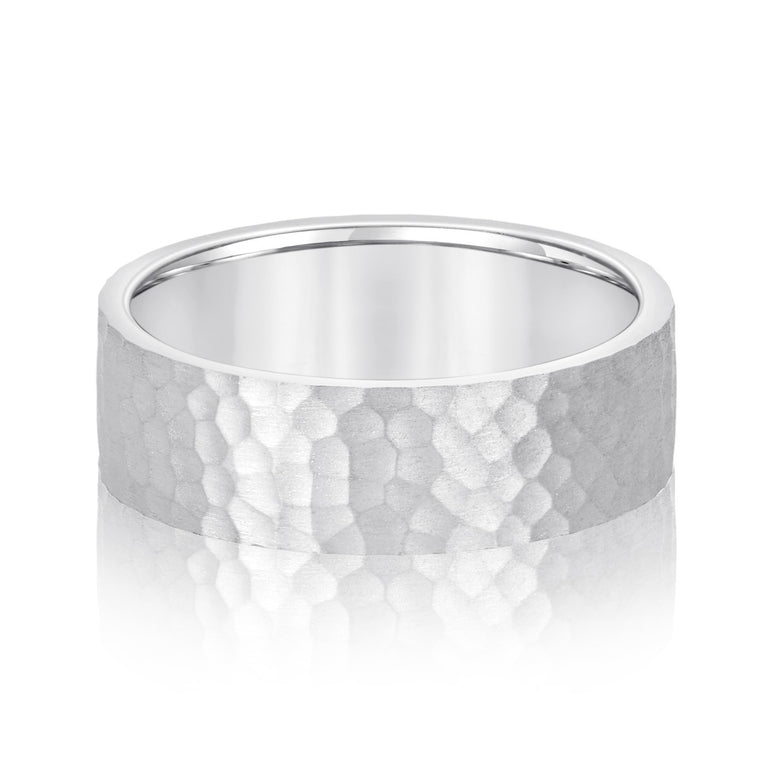 6mm Standard Weight Mens Band – Radiant Lab Diamond Men's Band in 18K Gold | Just Brilliant