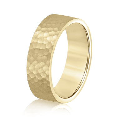 6mm Standard Weight Mens Band – Lab Diamond Men's Band in 18K Gold | Just Brilliant – lifestyle view