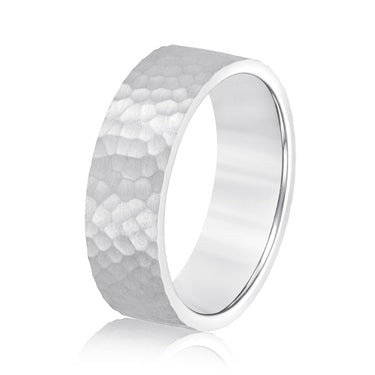 6mm Standard Weight Mens Band – Lab Diamond Men's Band in 18K Gold | Just Brilliant – detail view