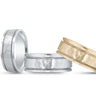 6mm Standard Weight Mens Band – Radiant Lab Diamond Men's Band in 18K Gold | Just Brilliant