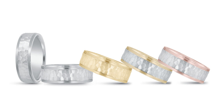 7mm Standard Weight Mens Band – Radiant Lab Diamond Men's Band in 18K Gold | Just Brilliant