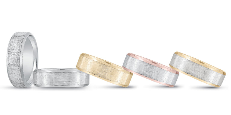 7mm Standard Weight Mens Band – Radiant Lab Diamond Men's Band in 18K Gold | Just Brilliant