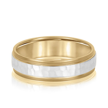 6mm Standard Weight Mens Band – Lab Diamond Men's Band in 18K Gold | Just Brilliant – view 7
