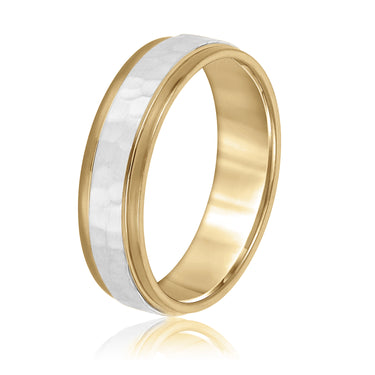 6mm Standard Weight Mens Band – Lab Diamond Men's Band in 18K Gold | Just Brilliant – view 8