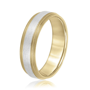 6mm Standard Weight Mens Band – Lab Diamond Men's Band in 18K Gold | Just Brilliant – view 8
