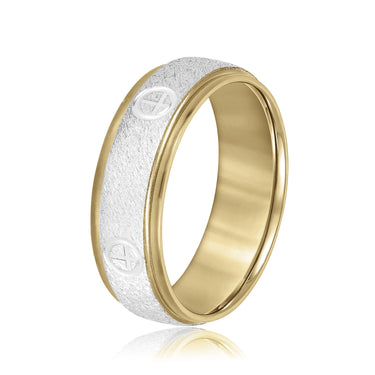 7mm Standard Weight Mens Band – Lab Diamond Men's Band in 18K Gold | Just Brilliant – view 8