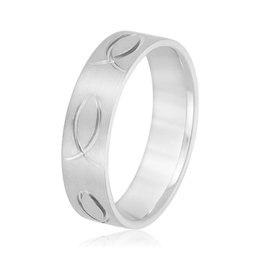 6mm Standard Weight Mens Band – Lab Diamond Men's Band in 18K Gold | Just Brilliant – detail view