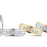 6mm Heavy Weight Mens Band with Diamond – Radiant Lab Diamond Men's Band in 18K Gold | Just Brilliant