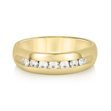**Tapers See Ccm *6mm Heavy Wt – Lab Diamond Jewelry in 18K Gold | Just Brilliant – close-up view