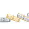 7mm Heavy Weight Mens Band with Diamond – Radiant Lab Diamond Men's Band in 18K Gold | Just Brilliant