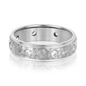 6mm Heavy Weight Mens Band with Diamond – Radiant Lab Diamond Men's Band in 18K Gold | Just Brilliant