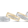 7mm Heavy Weight Mens Band with Diamond – Radiant Lab Diamond Men's Band in 18K Gold | Just Brilliant