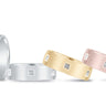 7mm Heavy Weight Mens Band with Diamond – Radiant Lab Diamond Men's Band in 18K Gold | Just Brilliant
