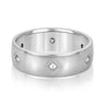 7mm Heavy Weight Mens Band with Diamond – Radiant Lab Diamond Men's Band in 18K Gold | Just Brilliant