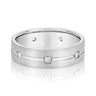6mm Heavy Weight Mens Band with Diamond – Radiant Lab Diamond Men's Band in 18K Gold | Just Brilliant