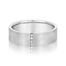 6mm Heavy Weight Mens Band with Diamond – Radiant Lab Diamond Men's Band in 18K Gold | Just Brilliant
