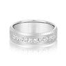 7mm Heavy Weight Mens Band with Diamond – Radiant Lab Diamond Men's Band in 18K Gold | Just Brilliant