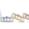 8mm Heavy Weight Mens Band with Diamond – Radiant Lab Diamond Men's Band in 18K Gold | Just Brilliant