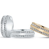 7mm Heavy Weight Mens Band with Diamond – Radiant Lab Diamond Men's Band in 18K Gold | Just Brilliant