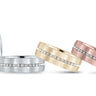 7mm Heavy Weight Mens Band with Diamond – Radiant Lab Diamond Men's Band in 18K Gold | Just Brilliant