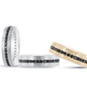7mm Heavy Weight Mens Band with Diamond – Radiant Lab Diamond Men's Band in 18K Gold | Just Brilliant