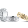 Heavy Weight Mens Band – Radiant Lab Diamond Men's Band in 18K Gold | Just Brilliant