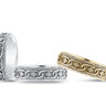 Heavy Weight Mens Band – Radiant Lab Diamond Men's Band in 18K Gold | Just Brilliant