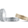 Heavy Weight Mens Band – Radiant Lab Diamond Men's Band in 18K Gold | Just Brilliant