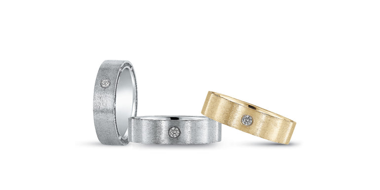 Breakdown-Heavy Weight Mens Band with Diamond – Radiant Lab Diamond Men's Band in 18K Gold | Just Brilliant