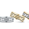 8mm Heavy Weight Mens Band – Radiant Lab Diamond Men's Band in 18K Gold | Just Brilliant