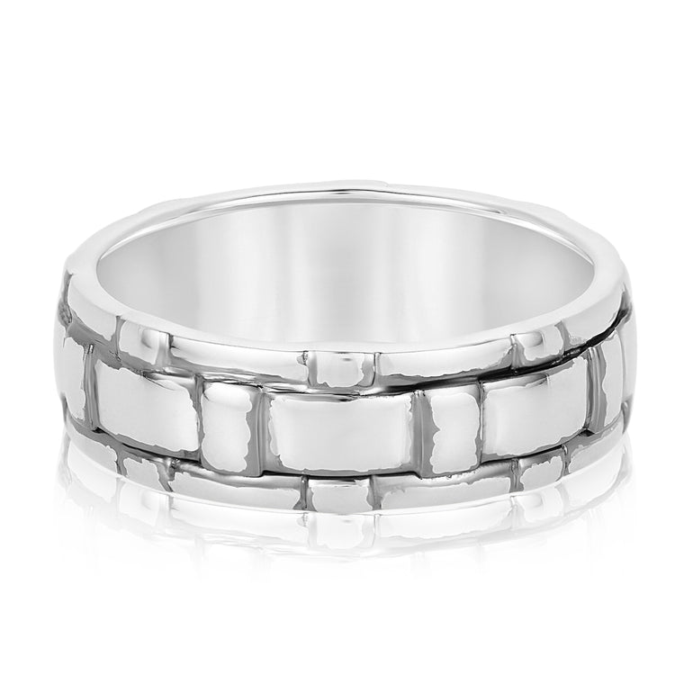 Heavy Weight Mens Band – Radiant Lab Diamond Men's Band in 18K Gold | Just Brilliant