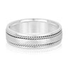 6mm Heavy Weight Mens Band – Radiant Lab Diamond Men's Band in 18K Gold | Just Brilliant