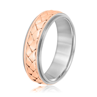 7mm Heavy Weight Mens Band – Lab Diamond Men's Band in 18K Gold | Just Brilliant – view 8
