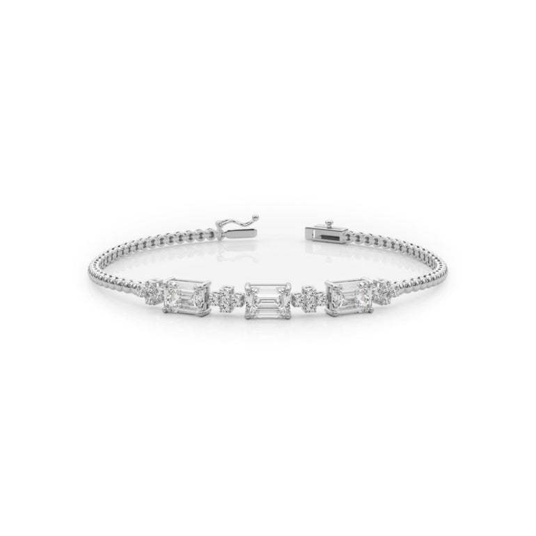 Opaline Bracelet by Just Brilliant – luminous lab-grown diamond bracelet in 18K gold