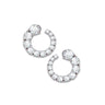 Spiral Symphony Earrings by Just Brilliant – 6.6ct spiral lab diamond earrings in 18K white gold