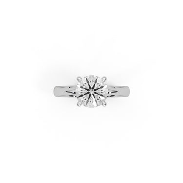 Solitaire Engagement Ring by Just Brilliant – 1.5ct lab-grown diamond ring in 18K white gold – detail view