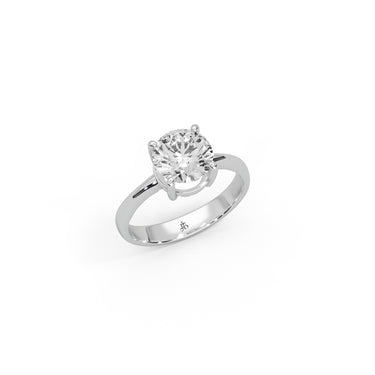 Solitaire Engagement Ring by Just Brilliant – 1.5ct lab-grown diamond ring in 18K white gold – lifestyle view